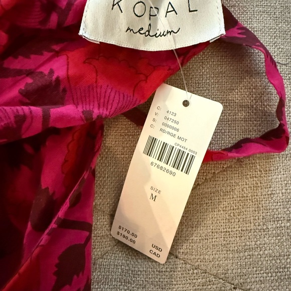 NWT Anthropologie Floral Halter Jumpsuit in Red. Pink and Black - Picture 2 of 2